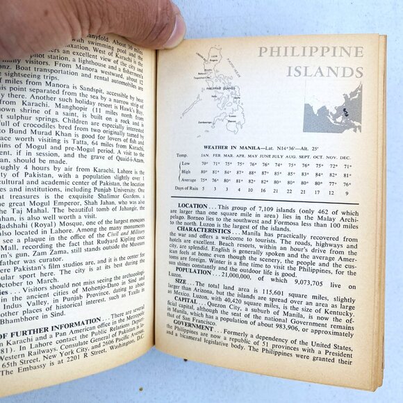 NEW HORIZONS WORLD GUIDE (1958) by Pan American World Airways Hardback Book - Picture 10 of 10